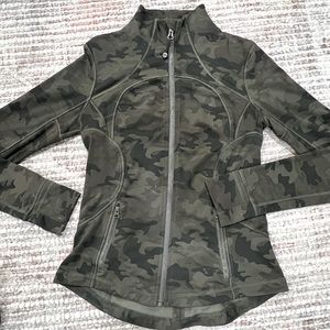 Lulu Lemon Green Camo Define Jacket
